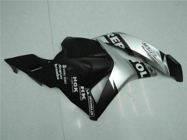 09-12 Schwarz Silber Repsol Honda CBR600RR Motorrad Verkleidung 09-12 Schwarz Silber Repsol Honda CBR600RR Motorrad Verkleidung