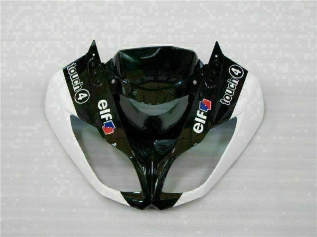 09-12 Schwarz Weiß 3M Touch4 Kawasaki ZX6R Motorrad Verkleidung 09-12 Schwarz Weiß 3M Touch4 Kawasaki ZX6R Motorrad Verkleidung
