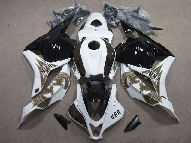 09-12 Schwarz Weiß Honda CBR600RR Motorrad Verkleidung & Plastik 09-12 Schwarz Weiß Honda CBR600RR Motorrad Verkleidung & Plastik