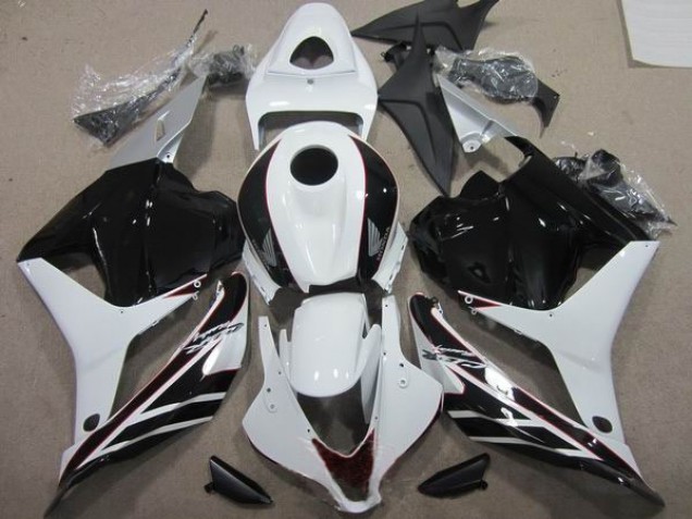 09-12 Schwarz Weiß Honda CBR600RR Motorrad Verkleidungen 09-12 Schwarz Weiß Honda CBR600RR Motorrad Verkleidungen