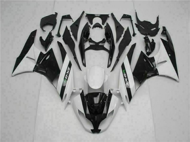 09-12 Schwarz Weiß Kawasaki ZX6R Motorrad Verkleidung 09-12 Schwarz Weiß Kawasaki ZX6R Motorrad Verkleidung
