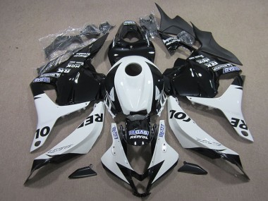 09-12 Schwarz Weiß Repsol Honda CBR600RR Motorrad Verkleidung