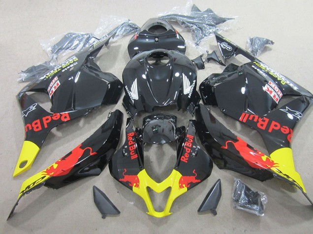 09-12 Schwarzer Rot Bull Honda CBR600RR Motorrad Verkleidungen 09-12 Schwarzer Rot Bull Honda CBR600RR Motorrad Verkleidungen