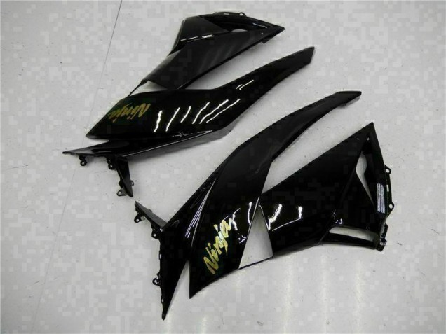 09-12 Schwarzgold Ninja Kawasaki ZX6R Motorrad Verkleidung