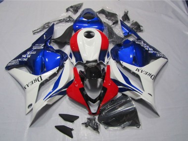 09-12 Weiß Blau Rot DREAM Honda CBR600RR Motorrad Verkleidungen
