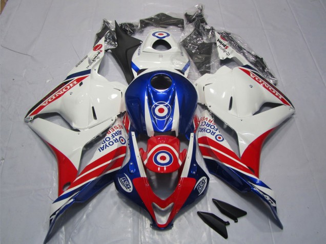 09-12 Weiß Blau Rot Honda CBR600RR Motorrad Verkleidung 09-12 Weiß Blau Rot Honda CBR600RR Motorrad Verkleidung