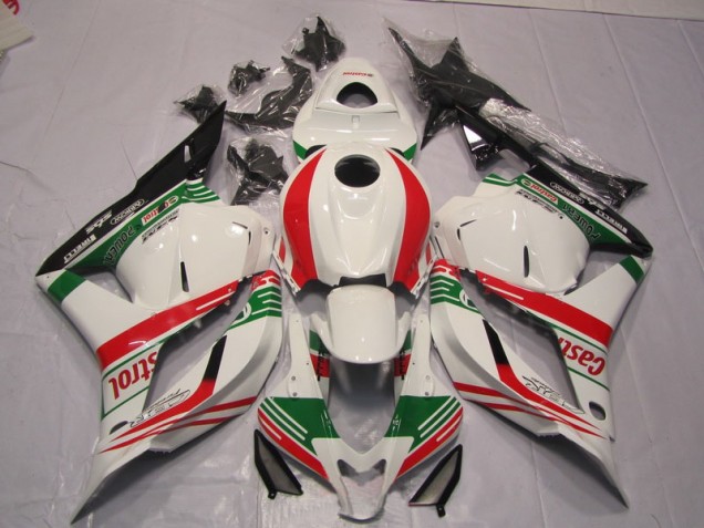 09-12 Weiß Grün Rot Honda CBR600RR Motorrad Verkleidung 09-12 Weiß Grün Rot Honda CBR600RR Motorrad Verkleidung