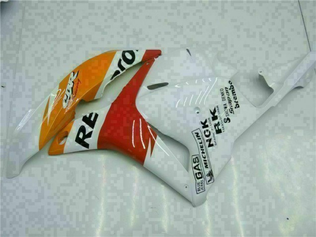 09-12 Weiß Orange Repsol Honda CBR600RR Motorrad Verkleidung 09-12 Weiß Orange Repsol Honda CBR600RR Motorrad Verkleidung