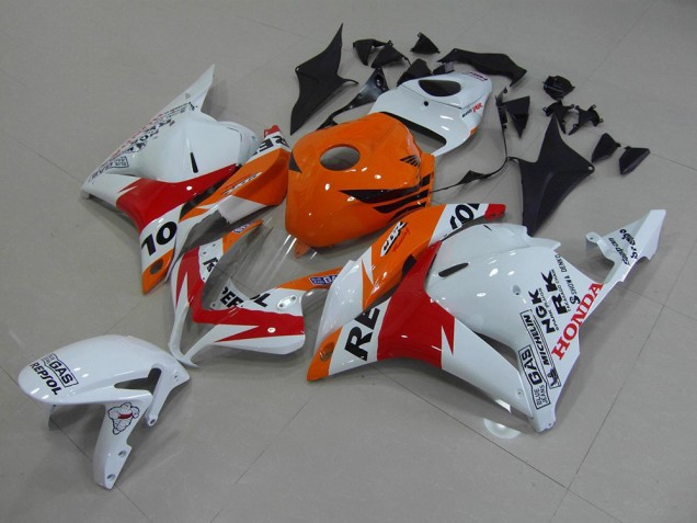 09-12 Weiß Repsol Honda CBR600RR Motorrad Verkleidung 09-12 Weiß Repsol Honda CBR600RR Motorrad Verkleidung