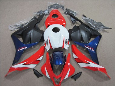 09-12 Weiß Rot Blau Honda CBR600RR Motorrad Verkleidung
