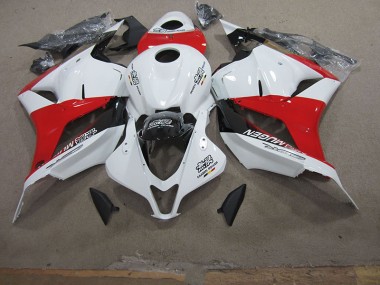 09-12 Weiß Rot Honda CBR600RR Motorrad Verkleidung