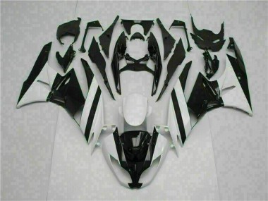 09-12 Weiß Schwarz Kawasaki ZX6R Motorrad Verkleidung