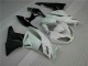 09-12 Weiß Schwarz Kawasaki ZX6R Motorrad Verkleidungen 09-12 Weiß Schwarz Kawasaki ZX6R Motorrad Verkleidungen