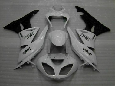 09-12 Weiß Schwarz Ninja Kawasaki ZX6R Motorrad Verkleidung