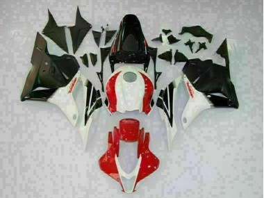 09-12 Weiß Schwarz Rot Honda CBR600RR Motorrad Verkleidung