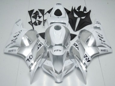 09-12 Weiß Silber Repsol Honda CBR600RR Motorrad Verkleidung