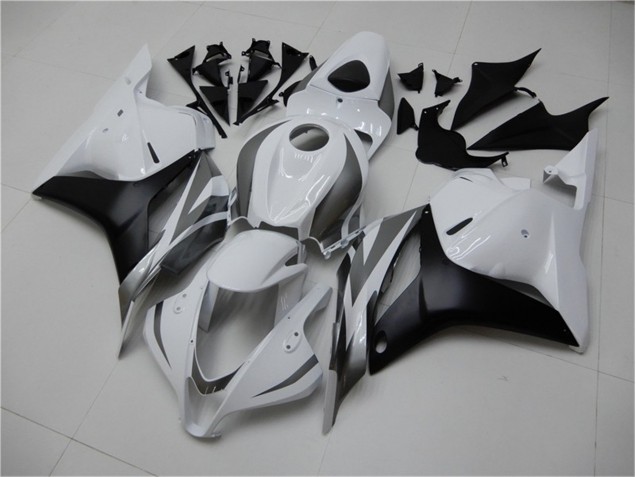 09-12 Weiß Silber Schwarz Honda CBR600RR Motorrad Verkleidung 09-12 Weiß Silber Schwarz Honda CBR600RR Motorrad Verkleidung