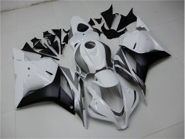 09-12 Weiß Silber Schwarz Honda CBR600RR Motorrad Verkleidung 09-12 Weiß Silber Schwarz Honda CBR600RR Motorrad Verkleidung