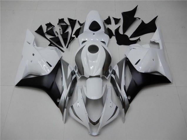 09-12 Weiß Silber Schwarz Honda CBR600RR Motorrad Verkleidung 09-12 Weiß Silber Schwarz Honda CBR600RR Motorrad Verkleidung