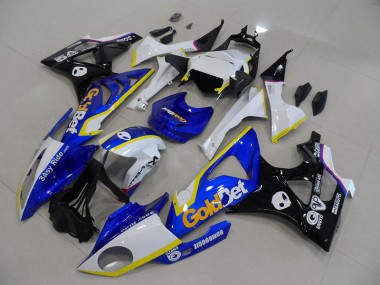 09-14 Blau weiße GoldBet BMW S1000RR Motorrad Verkleidung