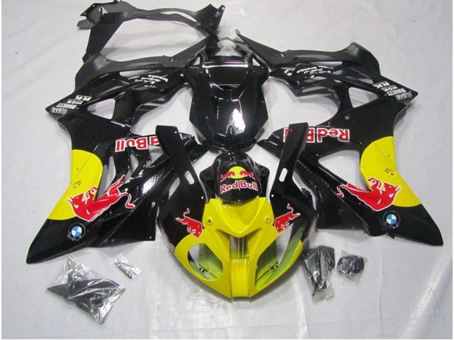 09-14 Gelb Schwarz Red Bull BMW S1000RR Motorrad Verkleidung 09-14 Gelb Schwarz Red Bull BMW S1000RR Motorrad Verkleidung