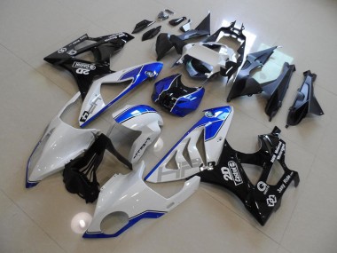 09-14 Weiß Blau BMW S1000RR Motorrad Verkleidungen