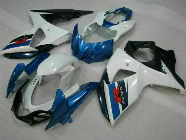 09-16 Blau Weiß Suzuki GSXR 1000 Motor Verkleidung