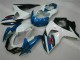 09-16 Blau Weiß Suzuki GSXR 1000 Motor Verkleidung