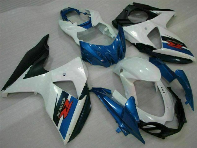 09-16 Blau Weiß Suzuki GSXR 1000 Motor Verkleidung