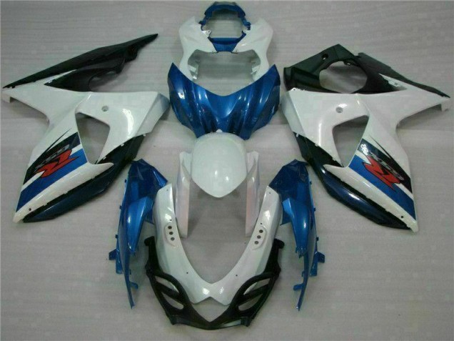 09-16 Blau Weiß Suzuki GSXR 1000 Motor Verkleidung