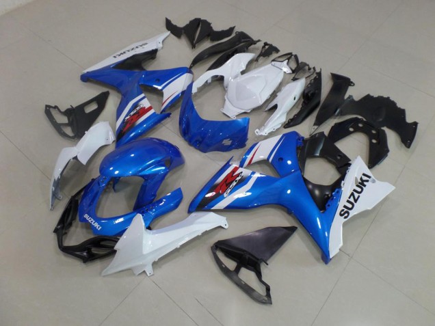 09-16 Blau Weiß Suzuki GSXR 1000 Motor Verkleidungen 09-16 Blau Weiß Suzuki GSXR 1000 Motor Verkleidungen