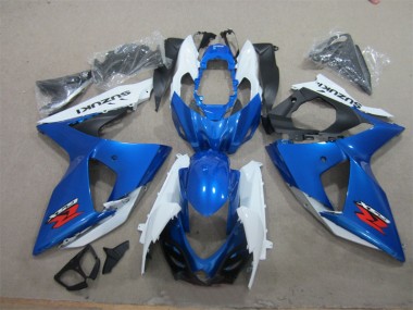 09-16 Blau Weiß Suzuki GSXR 1000 Motorrad Vollverkleidung & Plastik