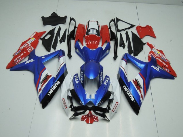 09-16 Blau und Rot Suzuki GSXR 1000 Motorrad Verkleidung 09-16 Blau und Rot Suzuki GSXR 1000 Motorrad Verkleidung