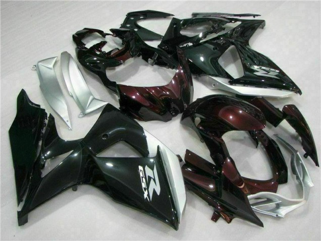 09-16 Braun Schwarz Suzuki GSXR 1000 Motorrad Verkleidungen