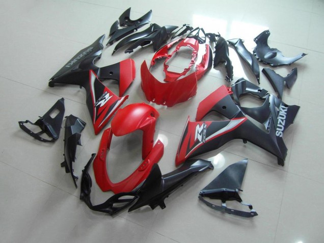 09-16 Mattrotschwarz Suzuki GSXR 1000 Motorrad Verkleidung