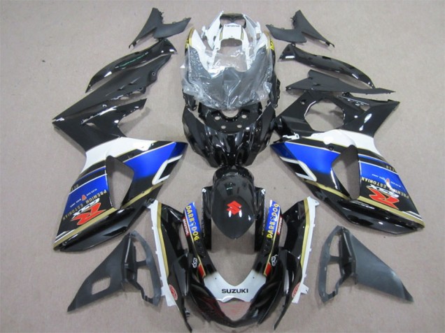09-16 Schwarz Blau Dunkel Hund Suzuki GSXR 1000 Motorrad Verkleidung 09-16 Schwarz Blau Dunkel Hund Suzuki GSXR 1000 Motorrad Verkleidung