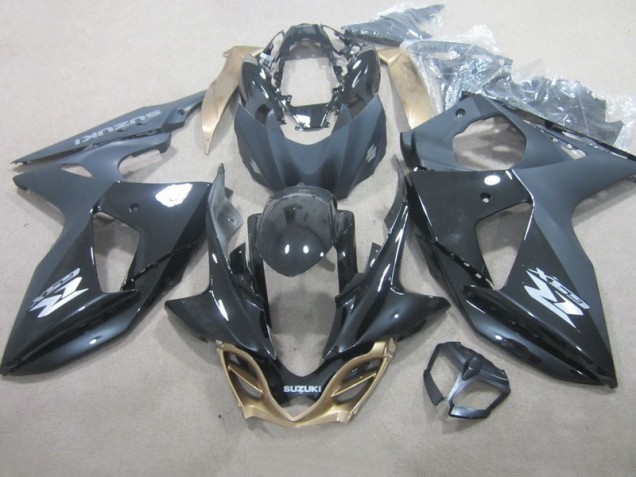 09-16 Schwarz Suzuki GSXR 1000 Motorrad Verkleidungen