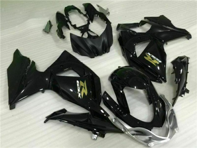 09-16 Schwarz Suzuki GSXR 1000 Motorrad Vollverkleidung