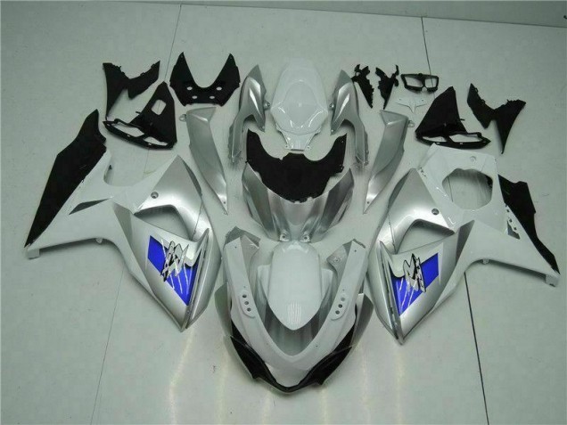 09-16 Silber Weiß Suzuki GSXR 1000 Motorrad Verkleidung 09-16 Silber Weiß Suzuki GSXR 1000 Motorrad Verkleidung