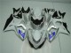 09-16 Silber Weiß Suzuki GSXR 1000 Motorrad Verkleidung 09-16 Silber Weiß Suzuki GSXR 1000 Motorrad Verkleidung