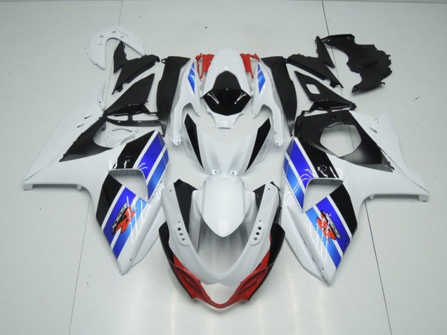 09-16 Weiß Blau Schwarz Suzuki GSXR 1000 Motorrad Verkleidung 09-16 Weiß Blau Schwarz Suzuki GSXR 1000 Motorrad Verkleidung