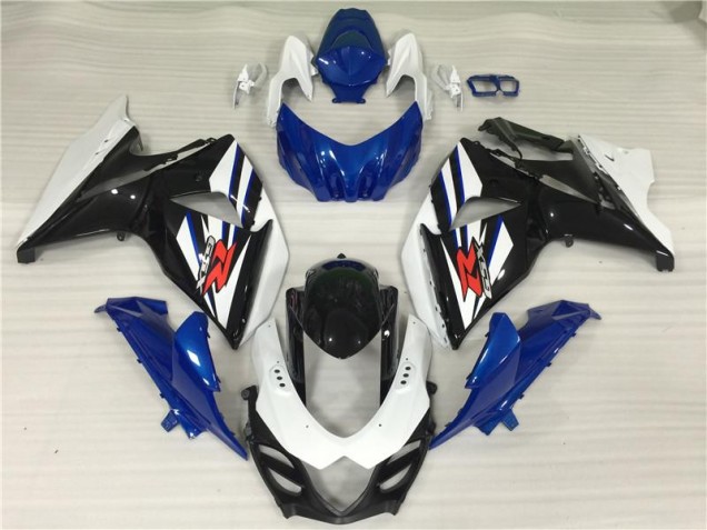 09-16 Weiß Blau Schwarz Suzuki GSXR 1000 Motorrad Verkleidungen 09-16 Weiß Blau Schwarz Suzuki GSXR 1000 Motorrad Verkleidungen