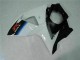 09-16 Weiß Schwarz Suzuki GSXR 1000 Motorrad Vollverkleidung
