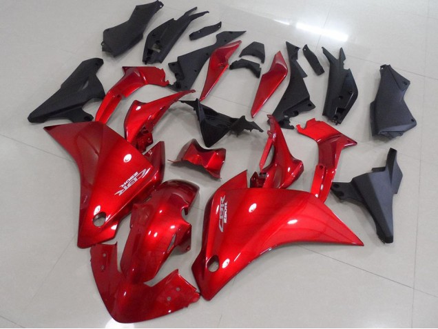 11-13 Rot Matt Schwarz Honda CBR250RR Motorrad Verkleidung 11-13 Rot Matt Schwarz Honda CBR250RR Motorrad Verkleidung