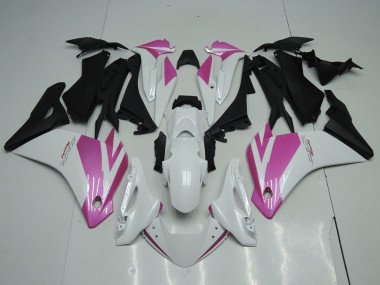11-13 Weiß Rosa Honda CBR250RR Motorrad Verkleidung