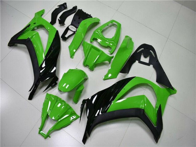 11-15 Grün Schwarz Kawasaki ZX10R Motorrad Vollverkleidung