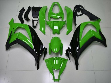 11-15 Grün Schwarz Kawasaki ZX10R Motorrad Vollverkleidung