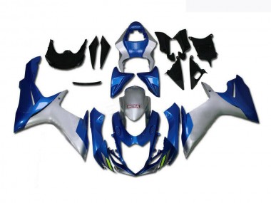 11-21 Blau Silber Suzuki GSXR 600/750 Motorrad Verkleidung