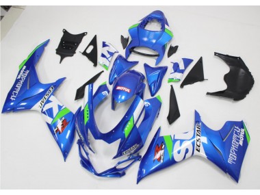 11-21 Blau Weiß Grün Suzuki GSXR 600/750 Motorrad Verkleidung