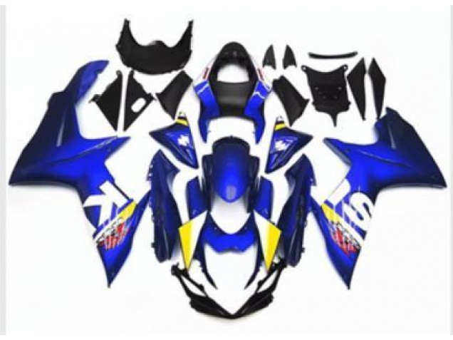 11-21 Blau Weiß Suzuki GSXR 600/750 Motorrad Verkleidung & Plastik 11-21 Blau Weiß Suzuki GSXR 600/750 Motorrad Verkleidung & Plastik